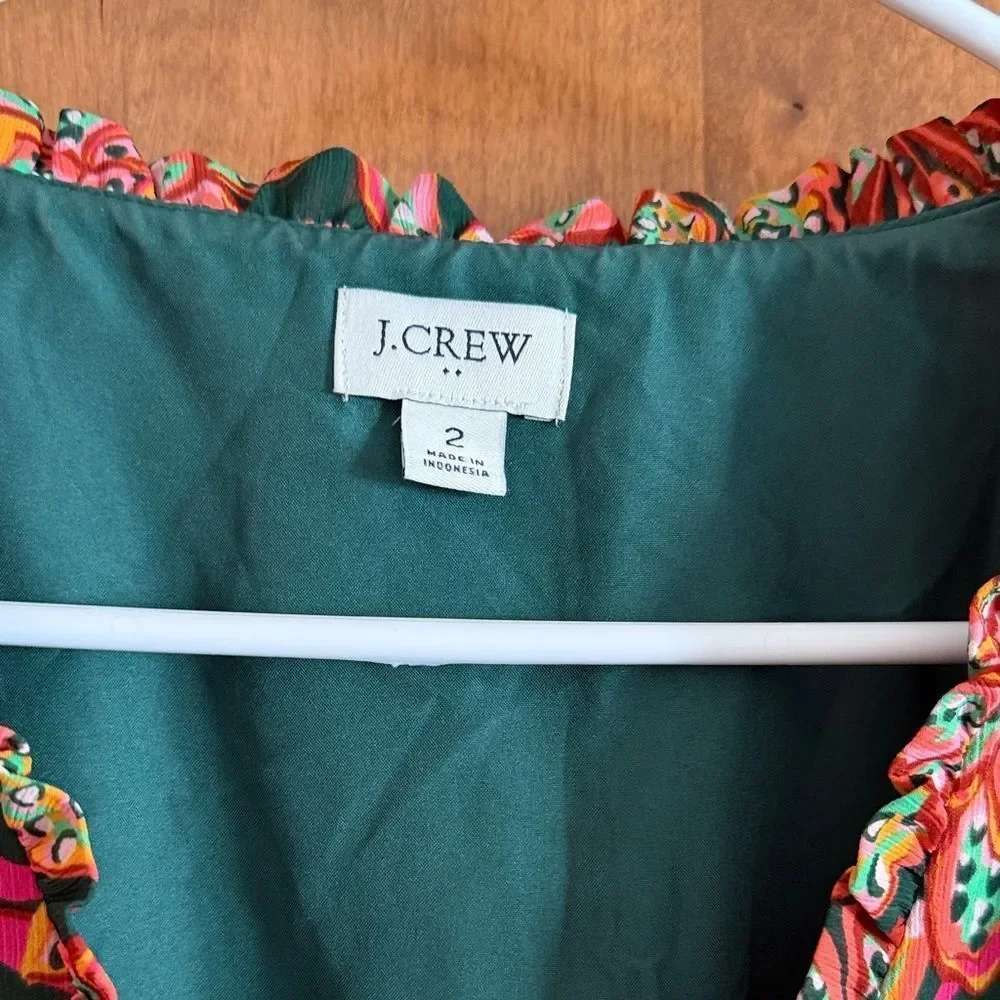 J. Crew Multicolor Floral Dress